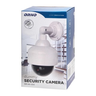 Video surveillance // Analog camera accessories // Atrapa obrotowej kamery monitorującej CCTV, typu PTZ, bateryjna