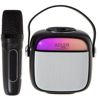 Audio and HiFi sistēmas // Skaļruņi // AD 1199 black Głośnik do karaoke z mikrofonem - sd/usb/aux/bluetooth