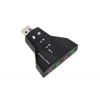 Tietokoneen komponentit // Äänikortit // AK103D Karta dźwiękowa muzyczna USB 7.1 