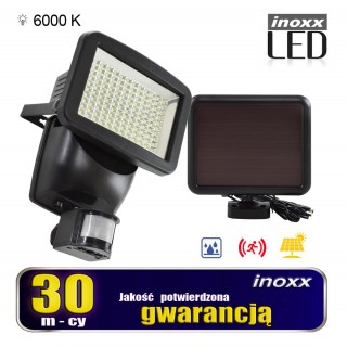 Apgaismojums LED // New Arrival // Lampa solarna naświetlacz led 120 diod smd z czujnikiem ruchu i zmierzchu