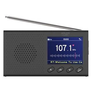 Audio and HiFi sistēmas // Radio un Citas audio ierīces // AD 1198 Radio przenośne - lcd - fm - bluetooth - zegar