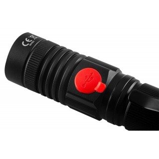 Rankinės, galvos, dviračio LED lemputės // LED kišeniniai žibintuvėliai // Latarka akumulatorowa USB 800 lm 2 w 1 CREE T6 LED