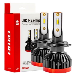 LED-valaistus // Light bulbs for CARS // Żarówki samochodowe led seria bf h7 h18 6000k canbus amio-02242