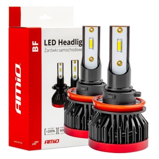 LED-valaistus // Light bulbs for CARS // Żarówki samochodowe led seria bf h8 h9 h11 h16 6000k canbus amio-02245