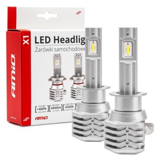 LED valgustus // Light bulbs for CARS // Żarówki samochodowe led seria x1 h1 6500k canbus amio-02963