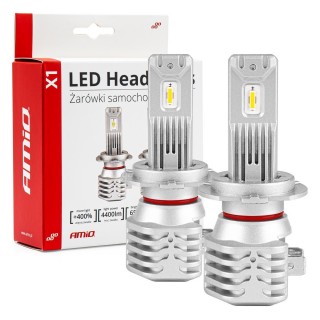 LED valgustus // Light bulbs for CARS // Żarówki samochodowe led seria x1 h7 h18 6500k canbus amio-02966