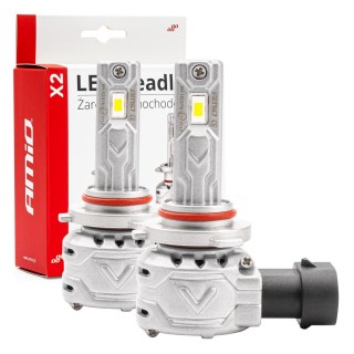 LED valgustus // Light bulbs for CARS // Żarówki samochodowe led seria x2 hb4 9006 6500k canbus amio-02976