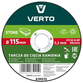 Home and Garden Products // Accessories for grinders, drills and screwdrivers // Tarcza tnąca do kamienia 115 x 3.2 x 22.2 mm