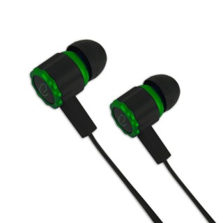 Audio Austiņas / Vadu / Bezvadu // Headphones => In-Ear // EGH201G Esperanza słuchawki douszne z mikrofonem gaming viper czarno-zielone