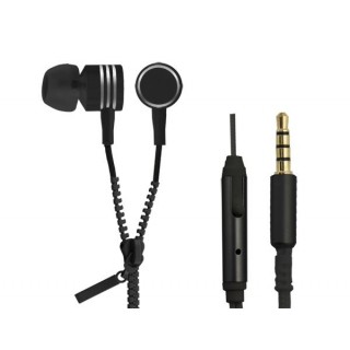 Audio Austiņas / Vadu / Bezvadu // Headphones => In-Ear // EH161K Słuchawki douszne Zipper czarne Esperanza
