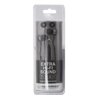 Austiņas // Headphones => In-Ear // EH161K Słuchawki douszne Zipper czarne Esperanza