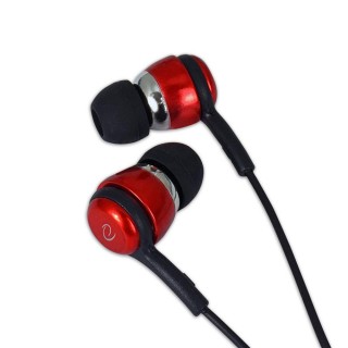 Ausinės // Headphones => In-Ear // EH192R Esperanza słuchawki douszne z mikrofonem eh192 czarno-czerwone