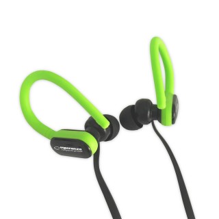 Audio Austiņas / Vadu / Bezvadu // Headphones => In-Ear // EH197KG Esperanza słuchawki douszne z mikrofonem eh197 czarno-zielone