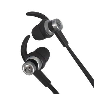 Austiņas // Headphones => In-Ear // EH201KS Esperanza słuchawki douszne z mikrofonem i reg. głośności eh201 czarno-srebrne