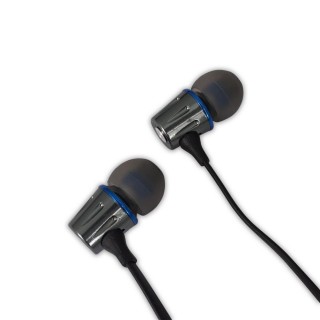 Ausinės // Headphones => In-Ear // EH203KB Esperanza słuchawki douszne metalowe z mikrofonem eh203 grafitowo-niebieskie