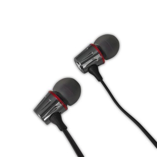 Austiņas // Headphones => In-Ear // EH203KR Esperanza słuchawki douszne metalowe z mikrofonem eh203 grafitowo-czerwone