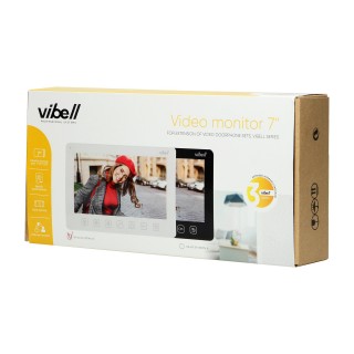 Video-Fonolukod  | Door Bels // Video-Fonolukod HD // Wideo monitor bezsłuchawkowy, kolorowy,  LCD 7? do zastosowania w systemach VIBELL, biały