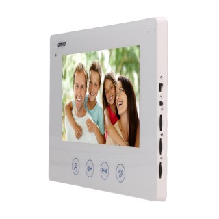 Doorpfones | Door Bels // Video doorphones HD // Wideo monitor bezsłuchawkowy, kolorowy, LCD 7", do zestawu z serii CERES, otwieranie bramy, biały