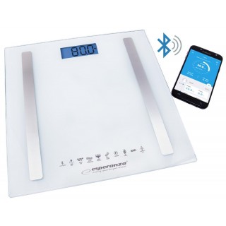 Personal-care products // Scales // EBS016W Esperanza cyfrowa waga łazienkowa analityczna 8w1 bt b.fit biała