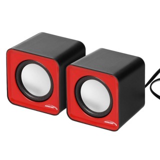 Audio- ja HiFi-süsteemid // Kõlarid // AC870 R 43397 Głośniki komputerowe 6W USB Red&Black