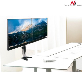 Monitori un projektori // Stiprinājumi un statīvi // MC-714 44490 Uchwyt biurkowy do dwóch monitorów LCD 13-27 cali 8kg aluminiowy