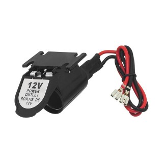 Car and Motorcycle Products, Audio, Navigation, CB Radio // Car Electronics Components : Installation Cables : Fuses : Connectors // 96-877# Gniazdo zapalniczki samochodowej z klapką cs-12