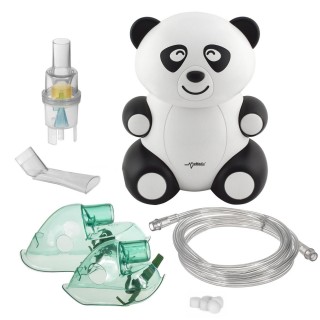 Skaistumkopšanas un personiskās higiēnas produkti // Inhalatori | inhalatori bērniem // Inhalator dla dzieci Promedix PR-812 panda, zestaw nebulizator, maski, filterki