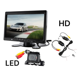 Auto- ja mootorrattatooted, elektroonika, navigatsioon, CB raadio // Goods for Cars // Nvox hm 716 hd monitor zagłówkowy lub wolnostojący lcd 7cali z kamerą cofania oraz moduł bezprzewodowy