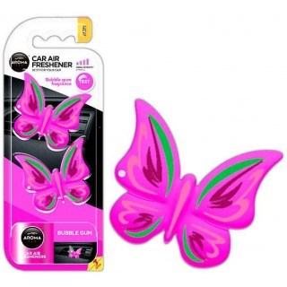 Car and Motorcycle Products, Audio, Navigation, CB Radio // Air Fresheners | Fragrances for Cars // Odświeżacz powietrza aroma fancy shapes butterfly bubble gum