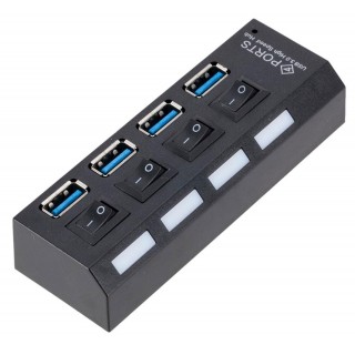 Laptops, notebooks, accessories // USB Hubs | USB Docking Station // AK244B Hub usb 3.0 4 porty b/z