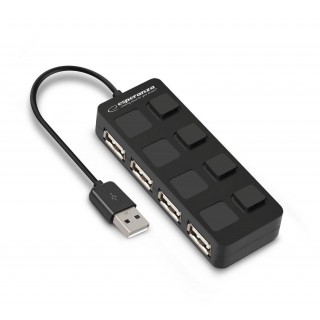 Portatīvie datori, aksesuāri // USB Hubs | USB Docking Station // EA161 Esperanza usb 2.0 hub 4x usb