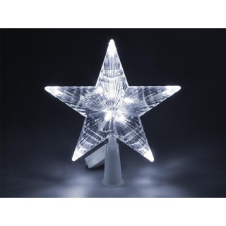 Apgaismojums LED // Dekoratīvais svētku apgaismojums | Ziemassvētku apgaismojums // 70-216# Lampki choinkowe gwiazda biała zimna