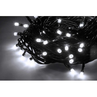 LED apšvietimas // Dekoratyvinis ir kalėdinis apšvietimas // ZAR0448 Lampki choinkowe wewnętrzne, 10m, zimne białe, 230V
