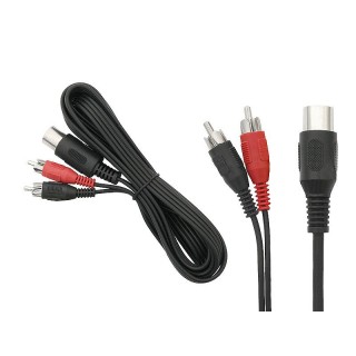 Koaksialinių kabelių sistemos // HDMI, DVI, AUDIO jungiamieji laidai ir priedai // 1495#                Przyłącze din5-2rca 1,2m