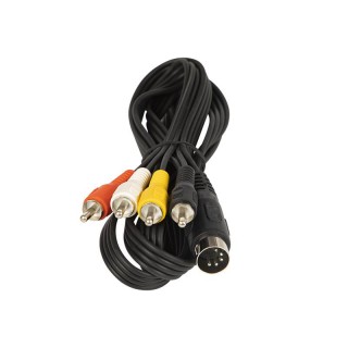 Koaksiālo kabeļi 75 Ohm, 50 Ohm un Televīzijas aksesuāri // HDMI, DVI, Audio savienotājkabeļi un aksesuāri // 4321#                Przyłącze din5-4rca 1,5m