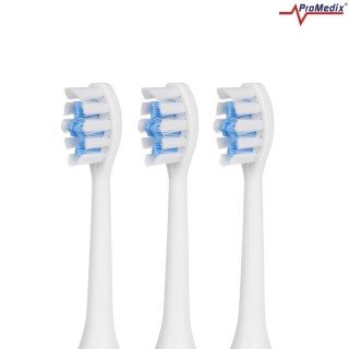 Tooth care // Brushes // Szczoteczka soniczna do zębów Promedix,  kolor biały, etui podróżne, 5 trybów, timer, 3 poziomy mocy, 3 końcówki, PR-750 W