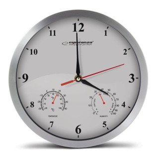 Tuotteet kotiin ja puutarhaan // Clocks // EHC008W Esperanza zegar ścienny washington biały