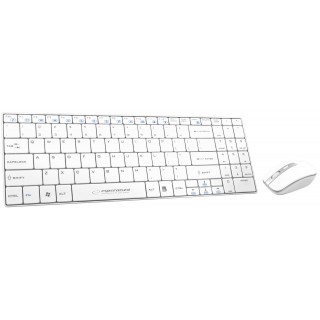 Pöytätietokoneet // Pöytätietokoneet // EK122W Zestaw bezprzewodowy klawiatura + mysz 2.4GHz USB Liberty biały