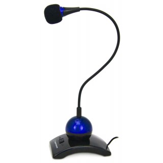 Garso ir HiFi sistemos // Mikrofonai // EH130B Esperanza mikrofon chat desktop niebieski