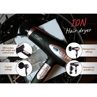 Personal-care products // Hair Dryers // AD 2248b Suszarka 2200w ion + dyfuzor