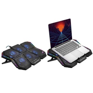 Portatīvie datori, aksesuāri // Laptop Cooling Stand // Podstawka chłodząca TRACER GAMEZONE Streamer 17"
