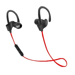 Audio Austiņas / Vadu / Bezvadu // Austiņas ar mikrofonu // EH188R Esperanza słuchawki douszne bluetooth sportowe czarno-czerwone