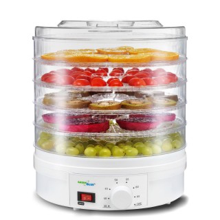 Kitchen appliances // Food dryers // Suszarka do grzybów, warzyw i owoców GreenBlue GB190 Moc 250W - bardzo cicha, wysokie sito 3,5cm, wersja UK