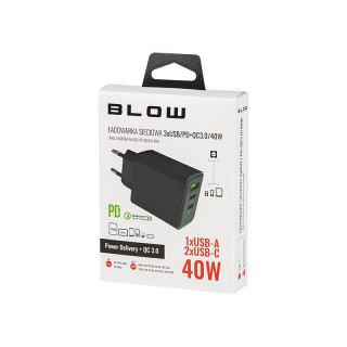 Matkapuhelimet ja tarvikkeet // Wall chargers // 76-011# Ładowarka sieciowa gniazdousb-cx2+usb pd40w