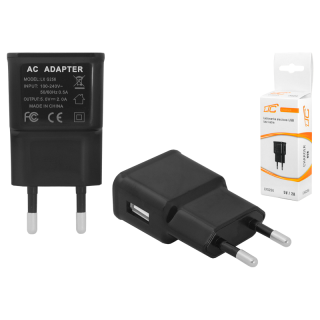 Matkapuhelimet ja tarvikkeet // Wall chargers // Ładowarka sieciowa USB 2000 mA LXG256