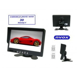 Car and Motorcycle Products, Audio, Navigation, CB Radio // Car Radio and Audio, Car Monitors // Monitor samochodowy lub wolnostojący LCD 7cali cali z obsługa do 2 kamer 4PIN 12V 24V... (NVOX H