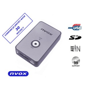 Auto un Moto preces, Auto Audio, Navigācija, CB Radio // FM audio raidītāji // Zmieniarka cyfrowa emulator MP3 USB SD FIAT 8PIN... (NVOX NV1080A FIAT 8PIN)