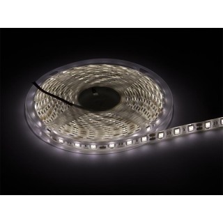LED gaismas lentas, virtenes // NEON FLEX LED strips // 70-734# Taśma led biały neutralny  5050 5m/300wodoodporna