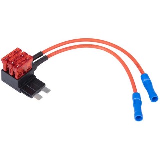 Car and Motorcycle Products, Audio, Navigation, CB Radio // Car Electronics Components : Installation Cables : Fuses : Connectors // 73-133# Rozgałęźnik prądowy podwójny ato
