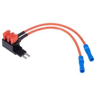 Car and Motorcycle Products, Audio, Navigation, CB Radio // Car Electronics Components : Installation Cables : Fuses : Connectors // 73-136# Rozgałęźnik prądowy podwójny micro